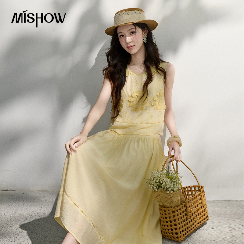 MISHOW French Floral Embroider – Midi Skirt Floral recenzja i cena