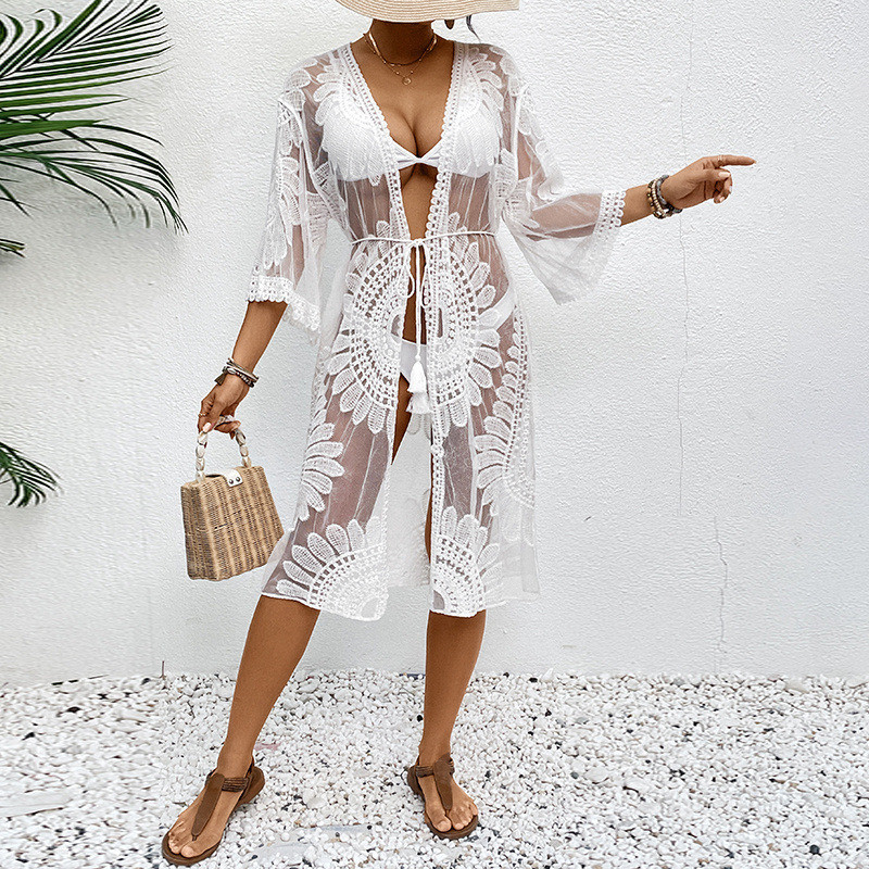 Illusion Sheer Beach Cover 202 – Kimono Sheer Floral recenzja i cena