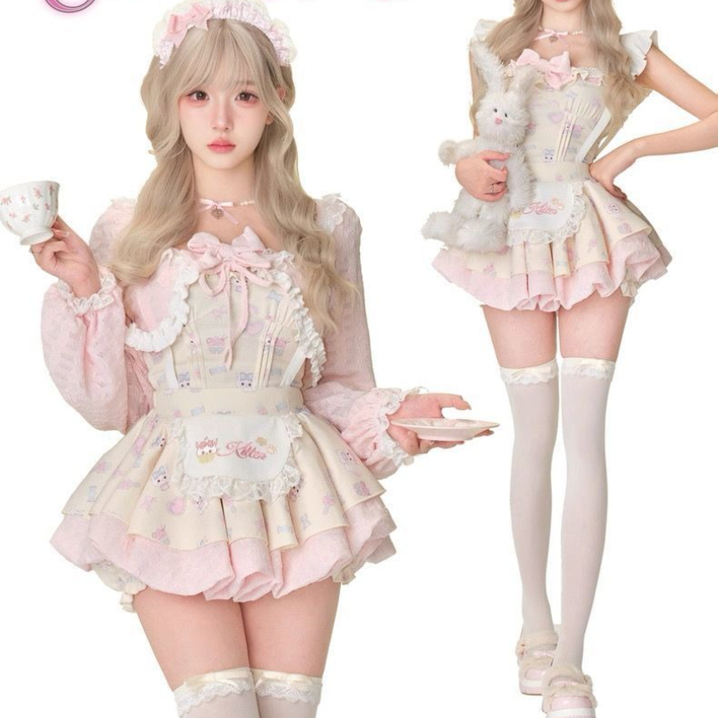 Japanese Sweet Lolita Style 3  – Crop Top Crochet recenzja i cena