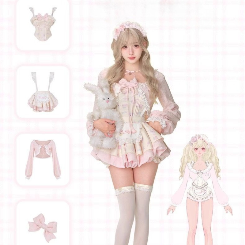 Japanese Sweet Lolita Style 3  – Crop Top Crochet recenzja i cena