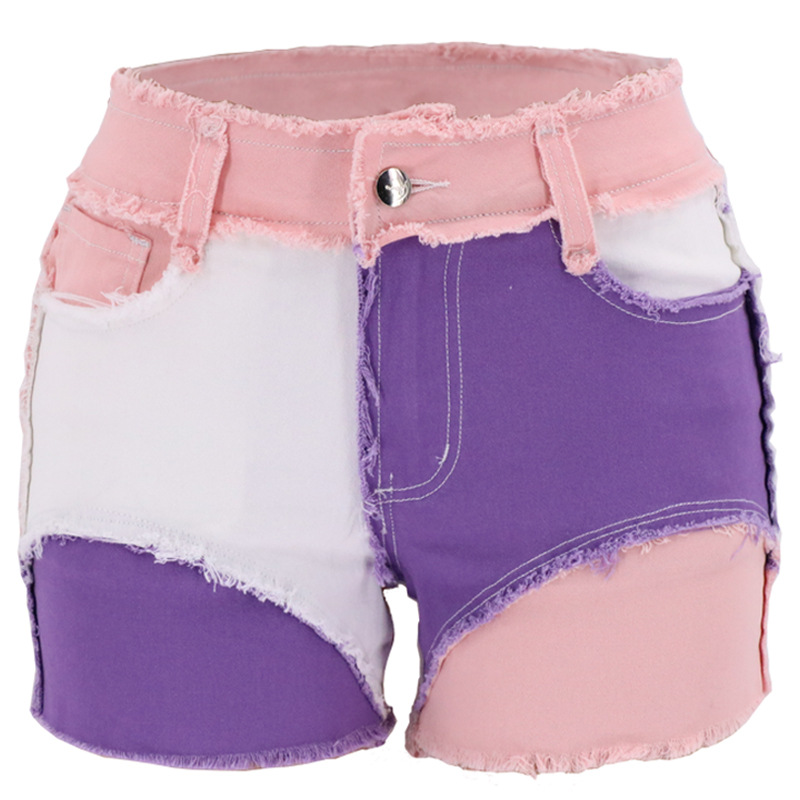Fashion Mid-Waist Slim Fit Tor – Shorts Denim Frayed recenzja i cena