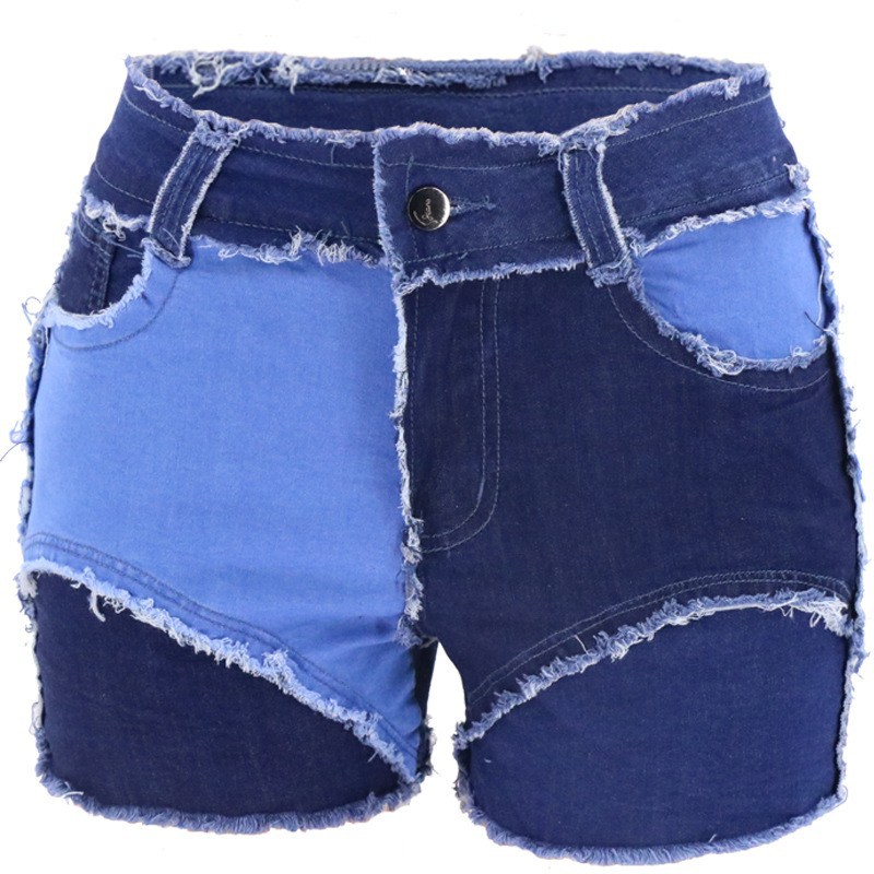 Fashion Mid-Waist Slim Fit Tor – Shorts Denim Frayed recenzja i cena