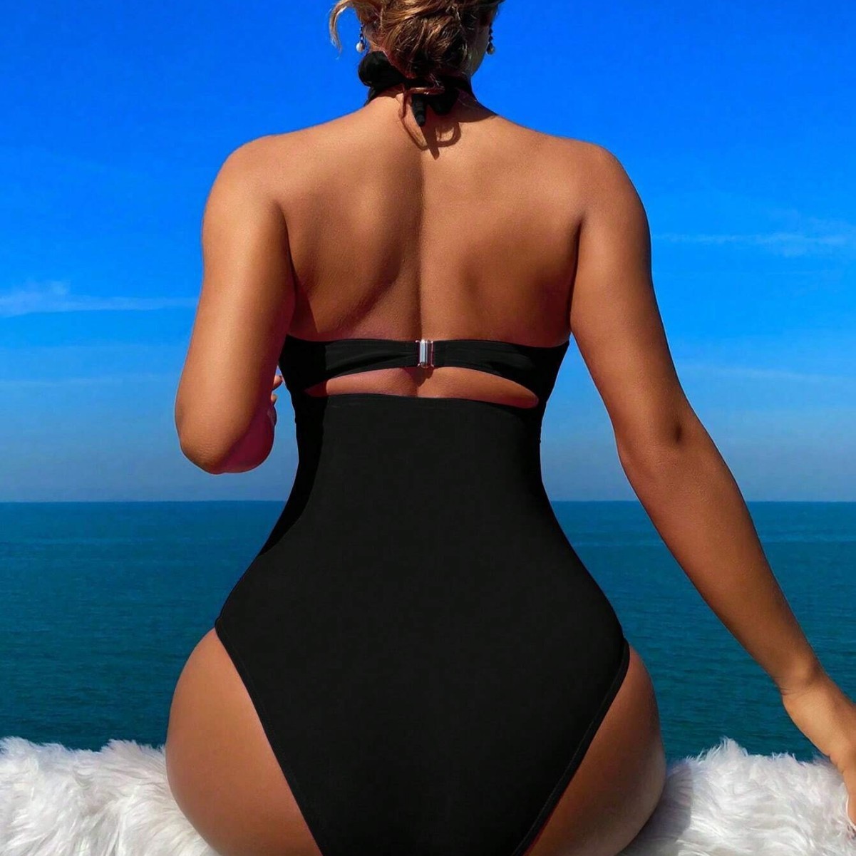 Women Swimsuit Halter Neck Sol – Swimsuit Bikini Ruched recenzja i cena