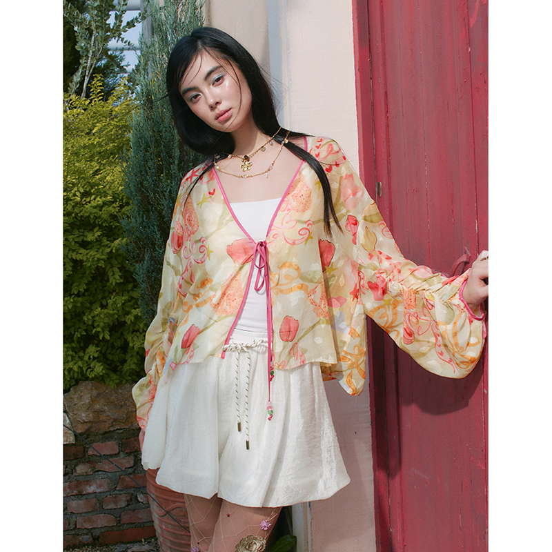 ELFSACK Floral Print Sheer Kim – Kimono Sheer Floral recenzja i cena
