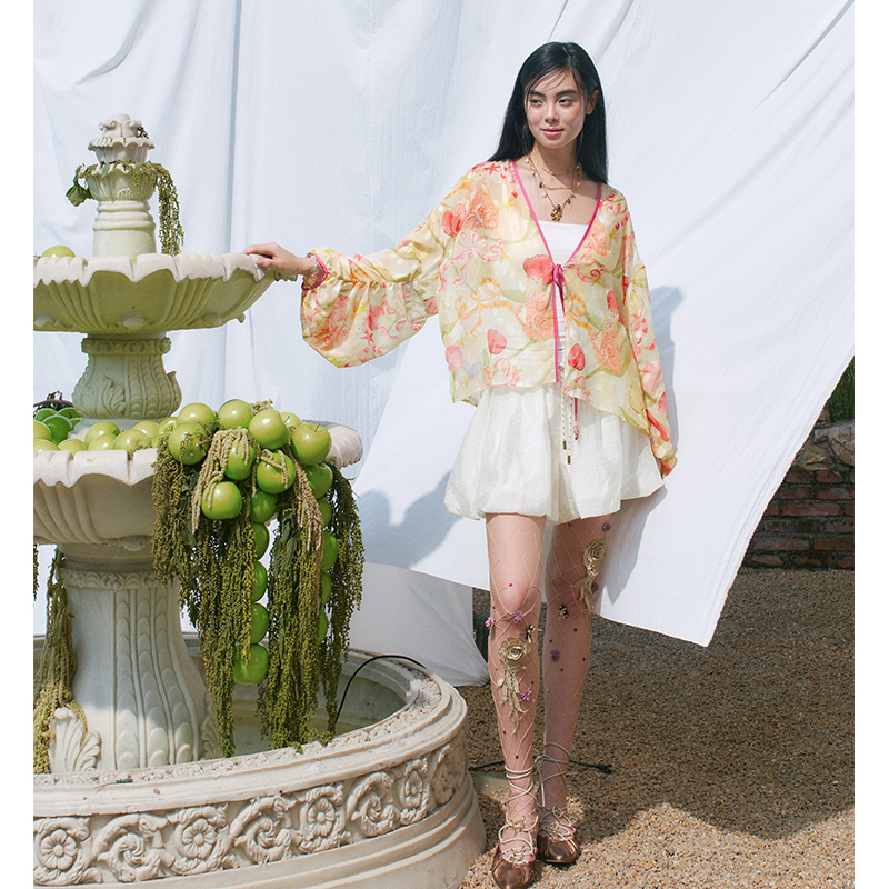 ELFSACK Floral Print Sheer Kim – Kimono Sheer Floral recenzja i cena