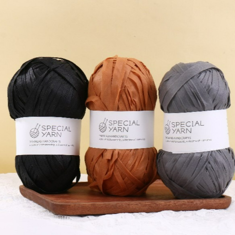 100g/pcs Raffia Flat Yarn for  – Crochet Bag Raffia recenzja i cena