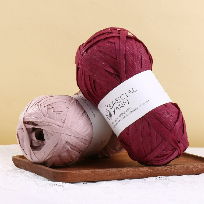 100g/pcs Raffia Flat Yarn for  – Crochet Bag Raffia recenzja i cena