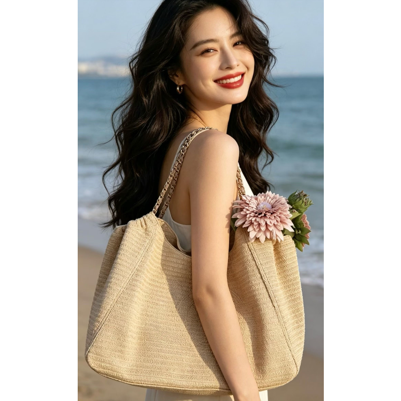 Chain Raffia 2026 Summer Beach – Tote Bag Beach recenzja i cena