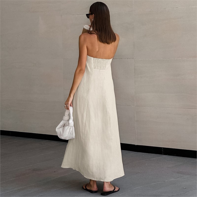 Fashion Elegant Simple Design  – Linen Dress Wrap recenzja i cena