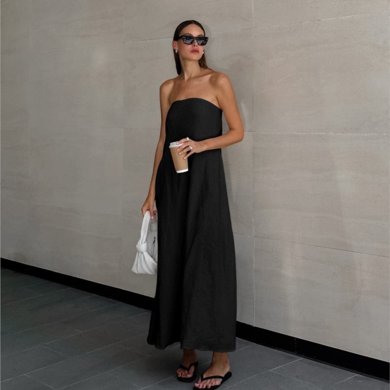 Fashion Elegant Simple Design  – Linen Dress Wrap recenzja i cena