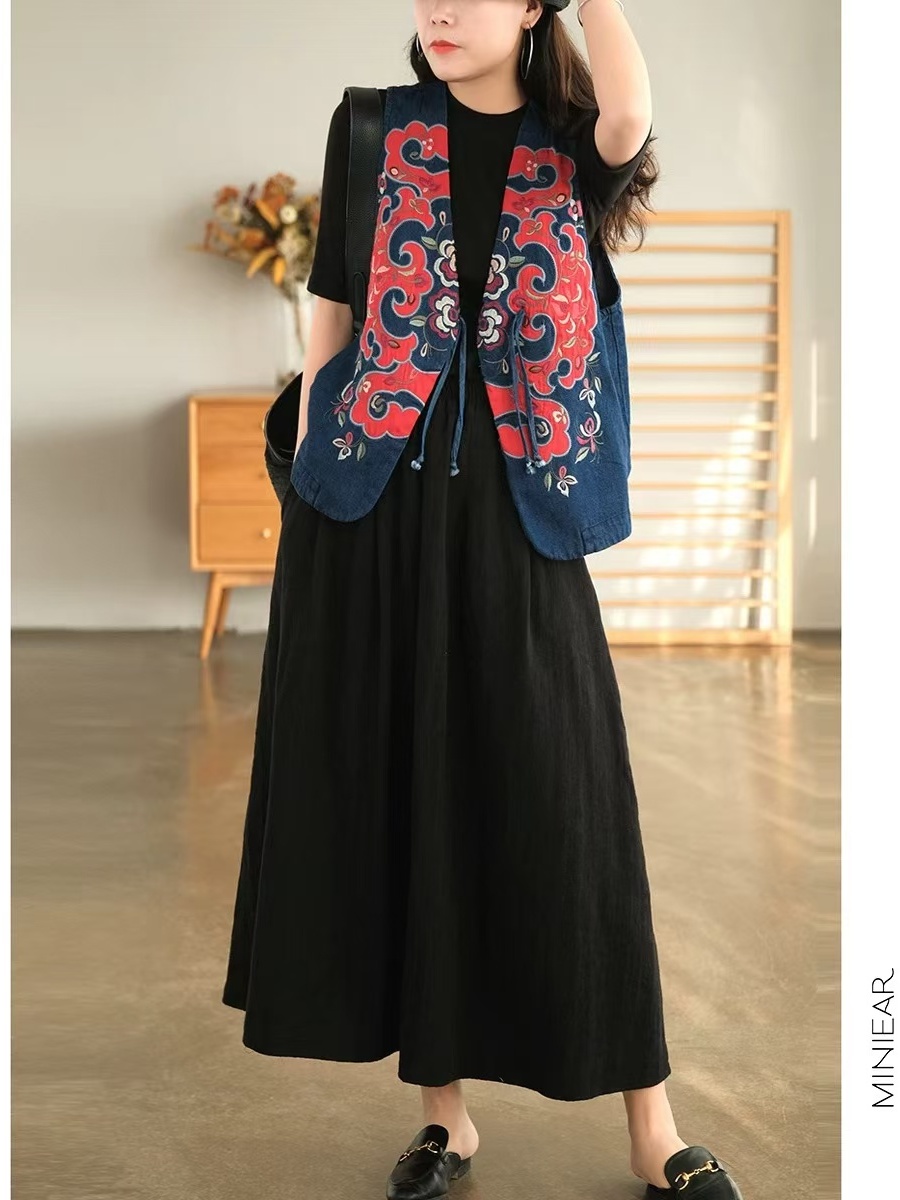 New 2025 Autumn Pure Color Flo – Midi Skirt Floral recenzja i cena