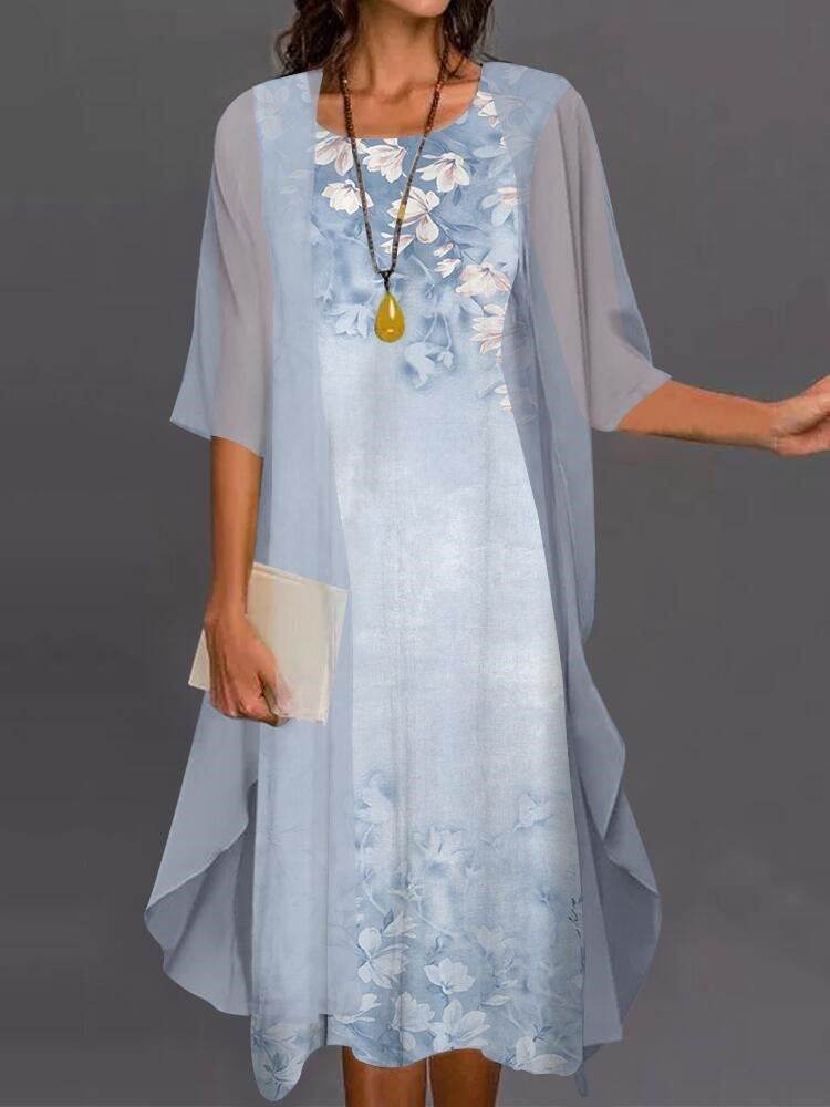 Summer Elegant Dress Two-piece – Romper Floral Print recenzja i cena