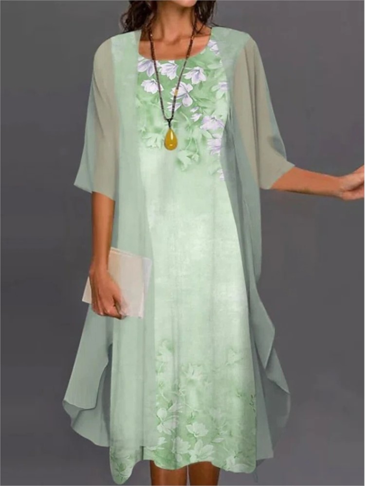 Summer Elegant Dress Two-piece – Romper Floral Print recenzja i cena