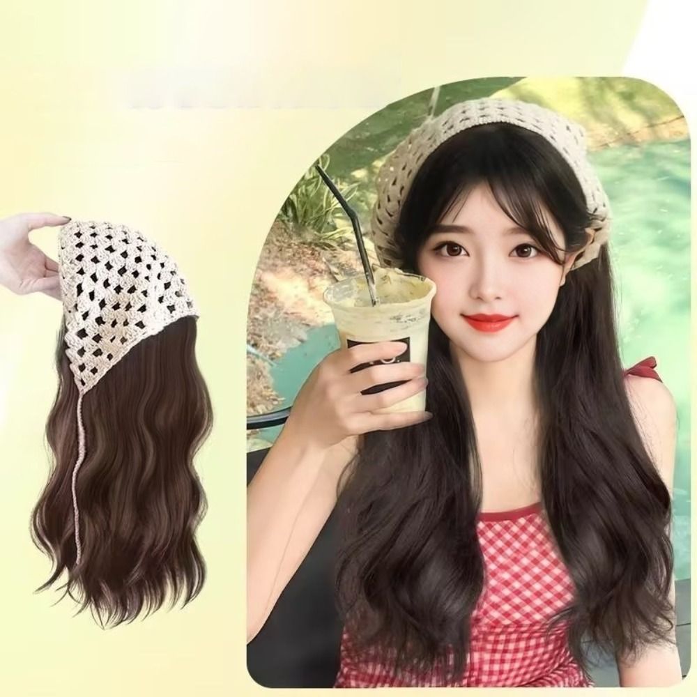 Fashion 65CM Wig Triangle Head – Headband Summer Knit recenzja i cena