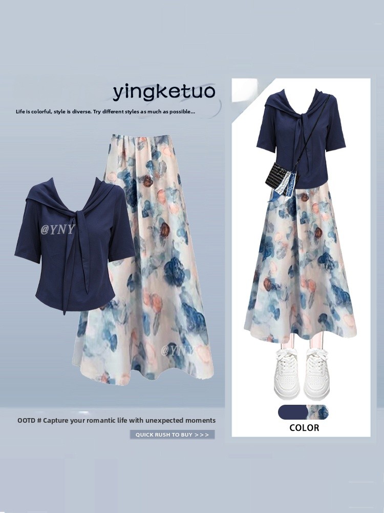 Elegant Simple Commute Short S – Midi Skirt Floral recenzja i cena