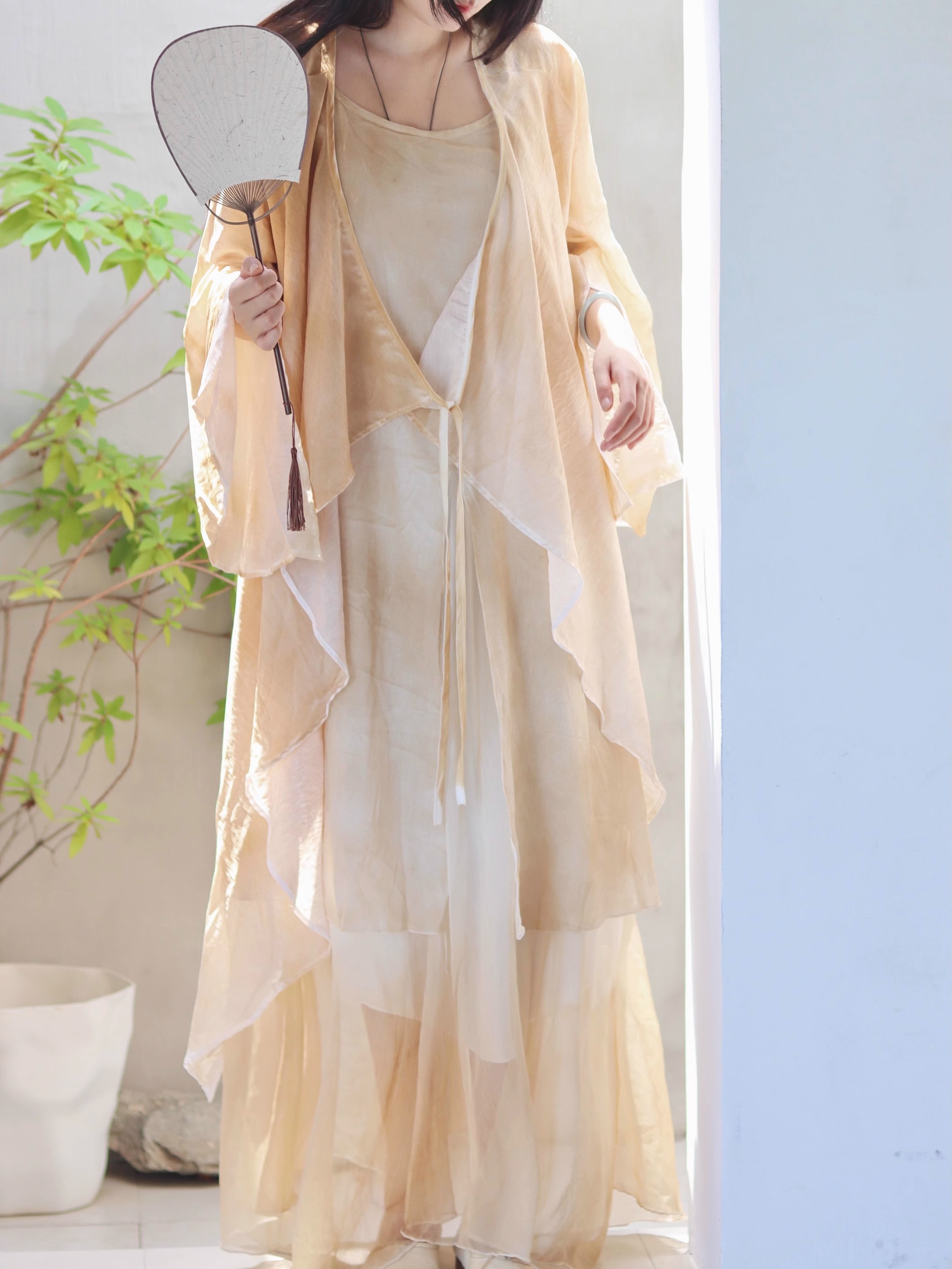 New Chinese Style Cotton Linen – Linen Dress Wrap recenzja i cena