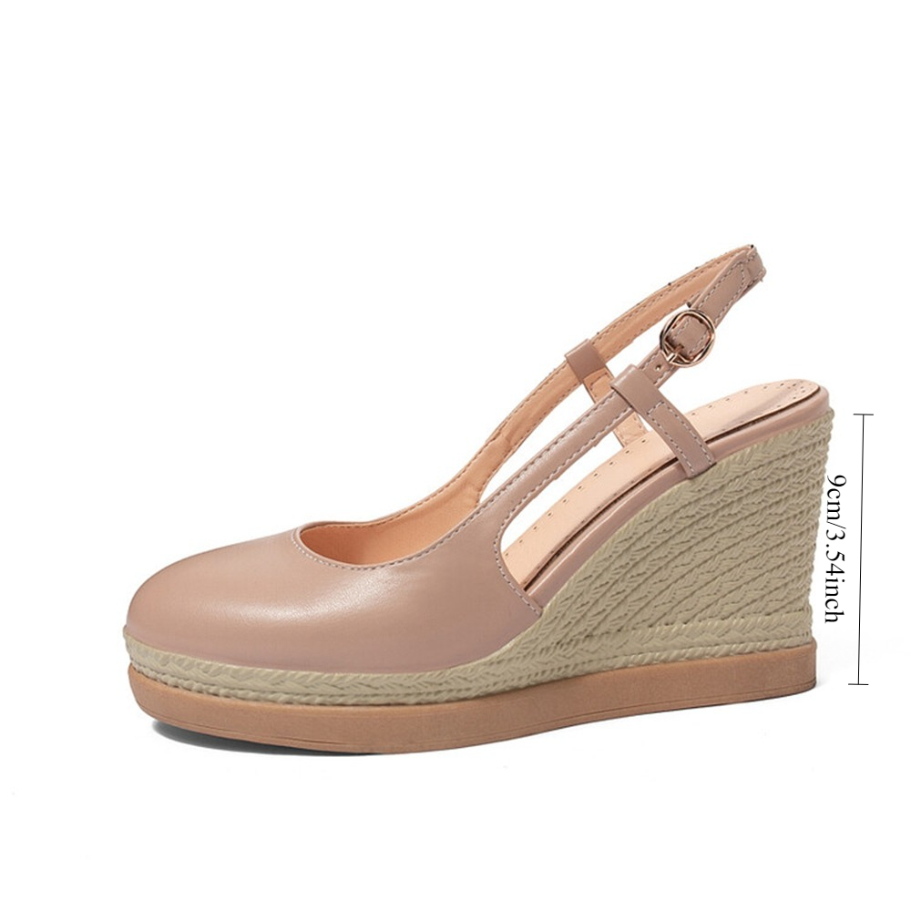 Women's T‑Strap Wedge Sandals  – Wedge Espadrille Women recenzja i cena