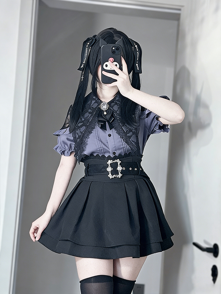 Gothic Style Shoulder Bared Sh – Blouse Off Shoulder recenzja i cena