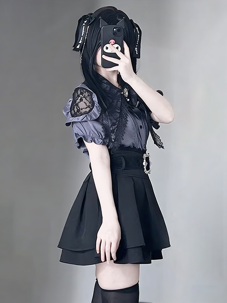 Gothic Style Shoulder Bared Sh – Blouse Off Shoulder recenzja i cena