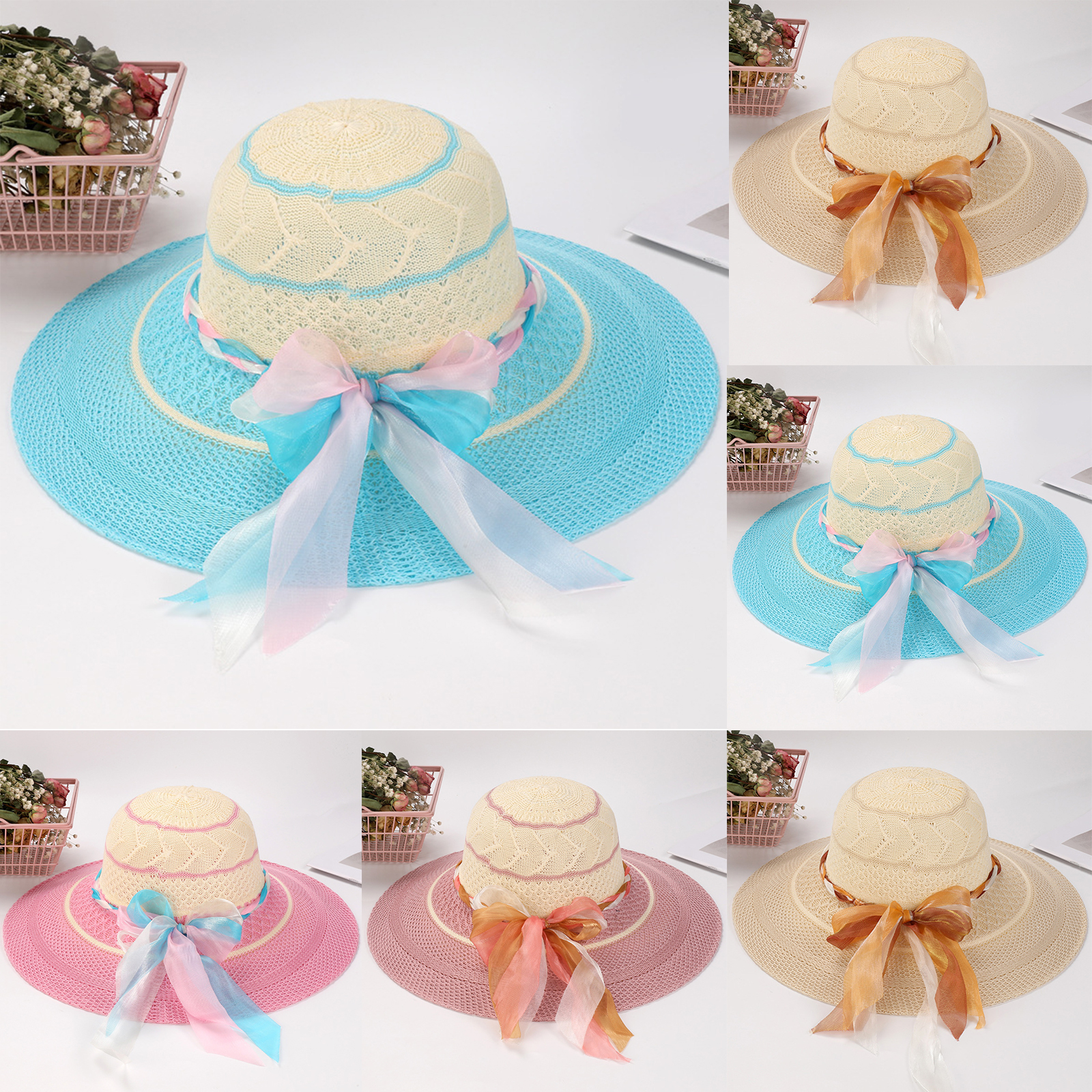 Women Bow Sun Hat Cloche Hat S – Hat Floppy Wide recenzja i cena