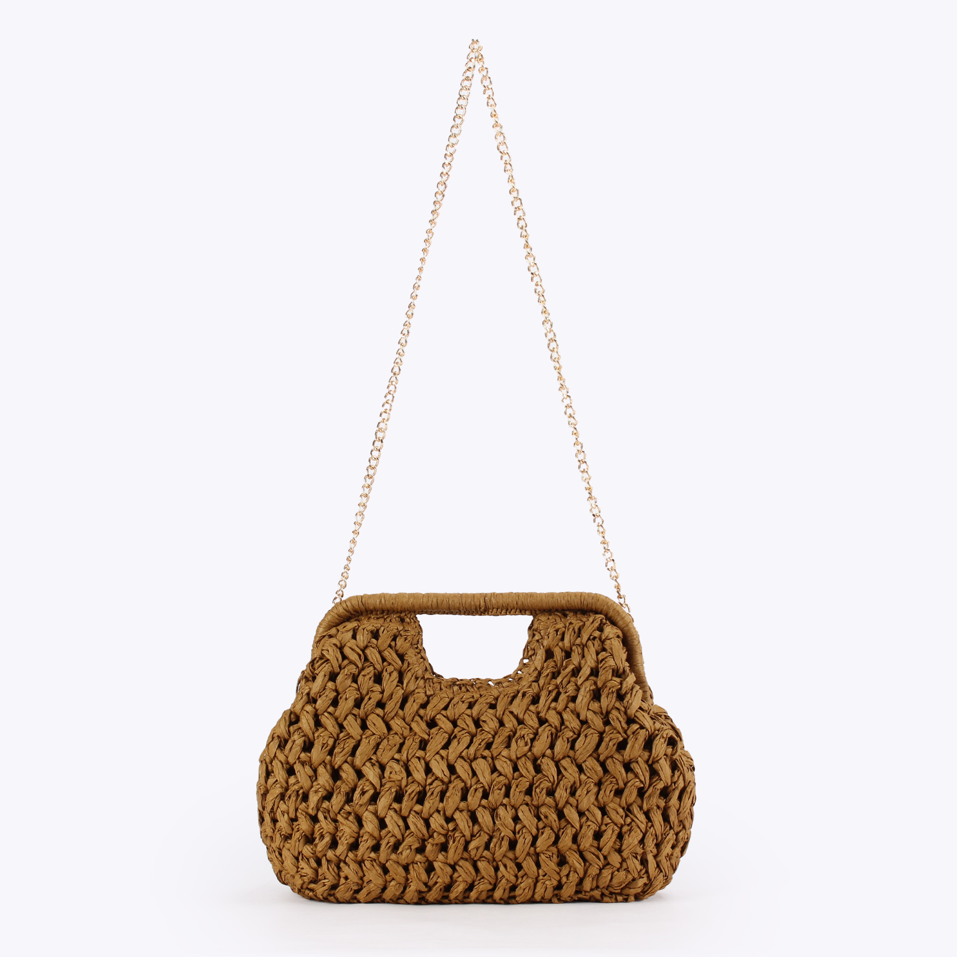 Elegant Ladies Chain Hand Knit – Crochet Bag Raffia recenzja i cena