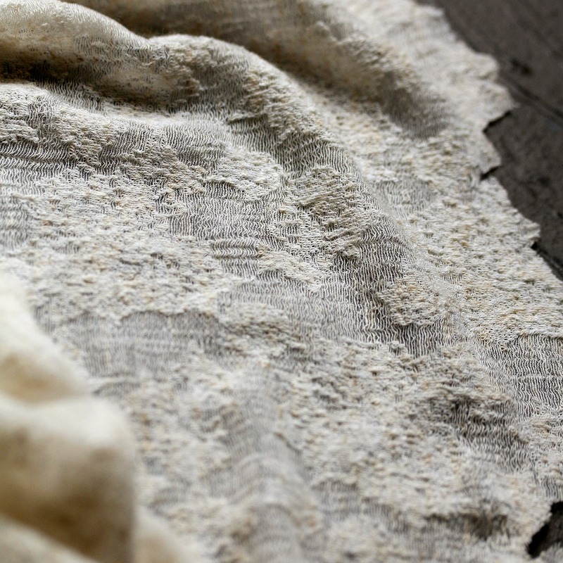 Distressed Vintage Textured Co – Linen Dress Wrap recenzja i cena