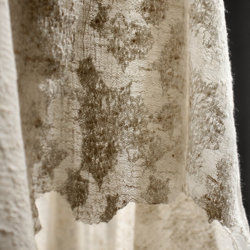 Distressed Vintage Textured Co – Linen Dress Wrap recenzja i cena