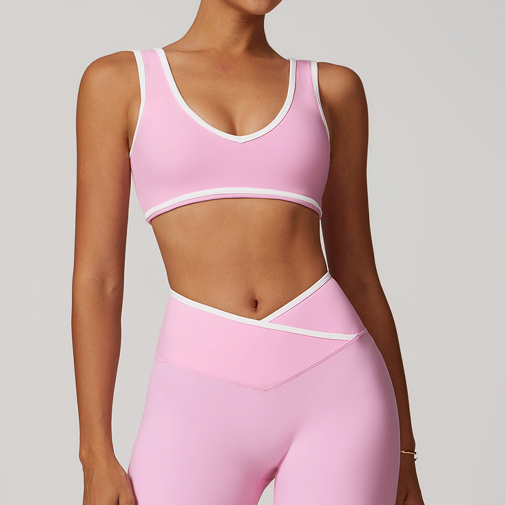 V-Neck Sports Bra Women Top Pu – Crop Top Crochet recenzja i cena