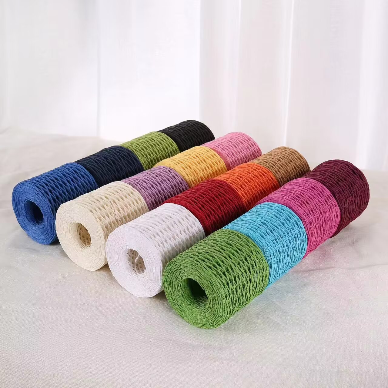 190g Raffia Yarn, Straw Paper  – Crochet Bag Raffia recenzja i cena