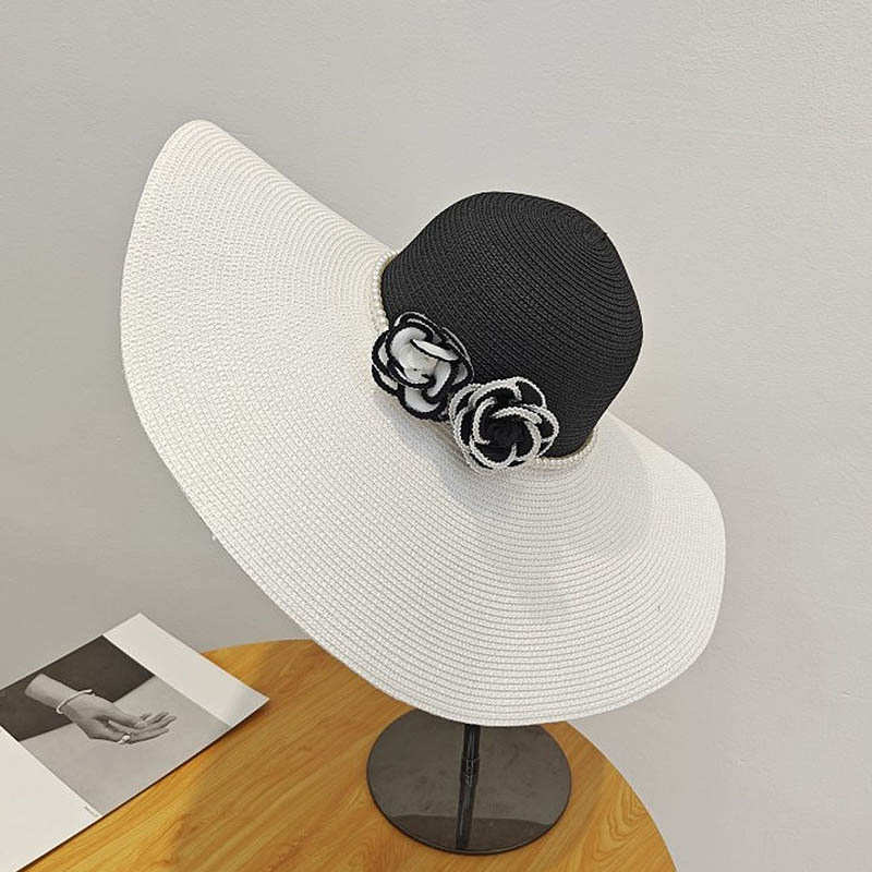 Two Tones Wide Brim Summer Hat – Hat Floppy Wide recenzja i cena