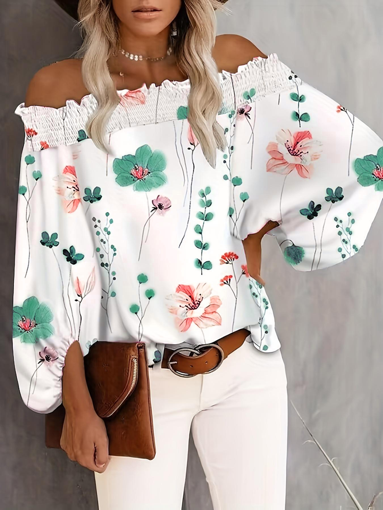 Plus Size New Women's Casual F – Blouse Off Shoulder recenzja i cena