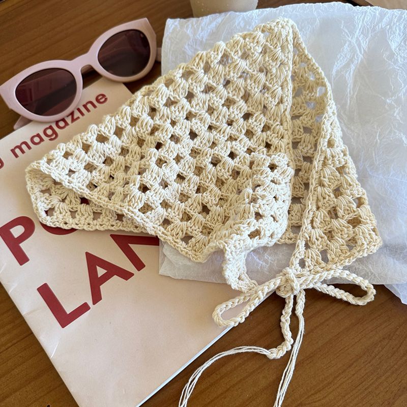 Crochet Triangle Hair Scarf Ho – Headband Summer Knit recenzja i cena