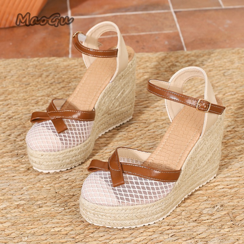 Size42 Women's Mesh Bow Espadr – Wedge Espadrille Women recenzja i cena