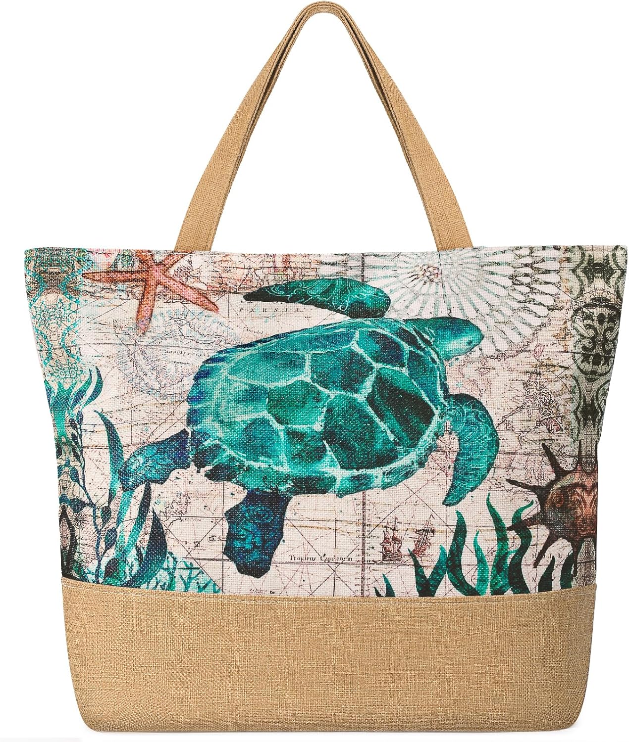 Large Beach Bag for Women with – Tote Bag Beach recenzja i cena