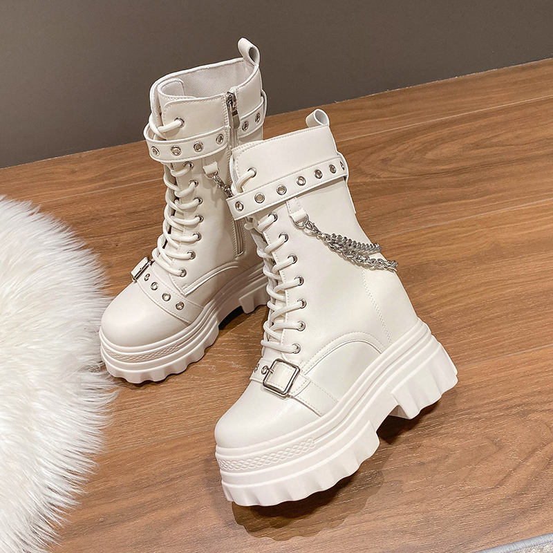 Autumn Thick Heel Ankle Boots  – Wedge Espadrille Women recenzja i cena