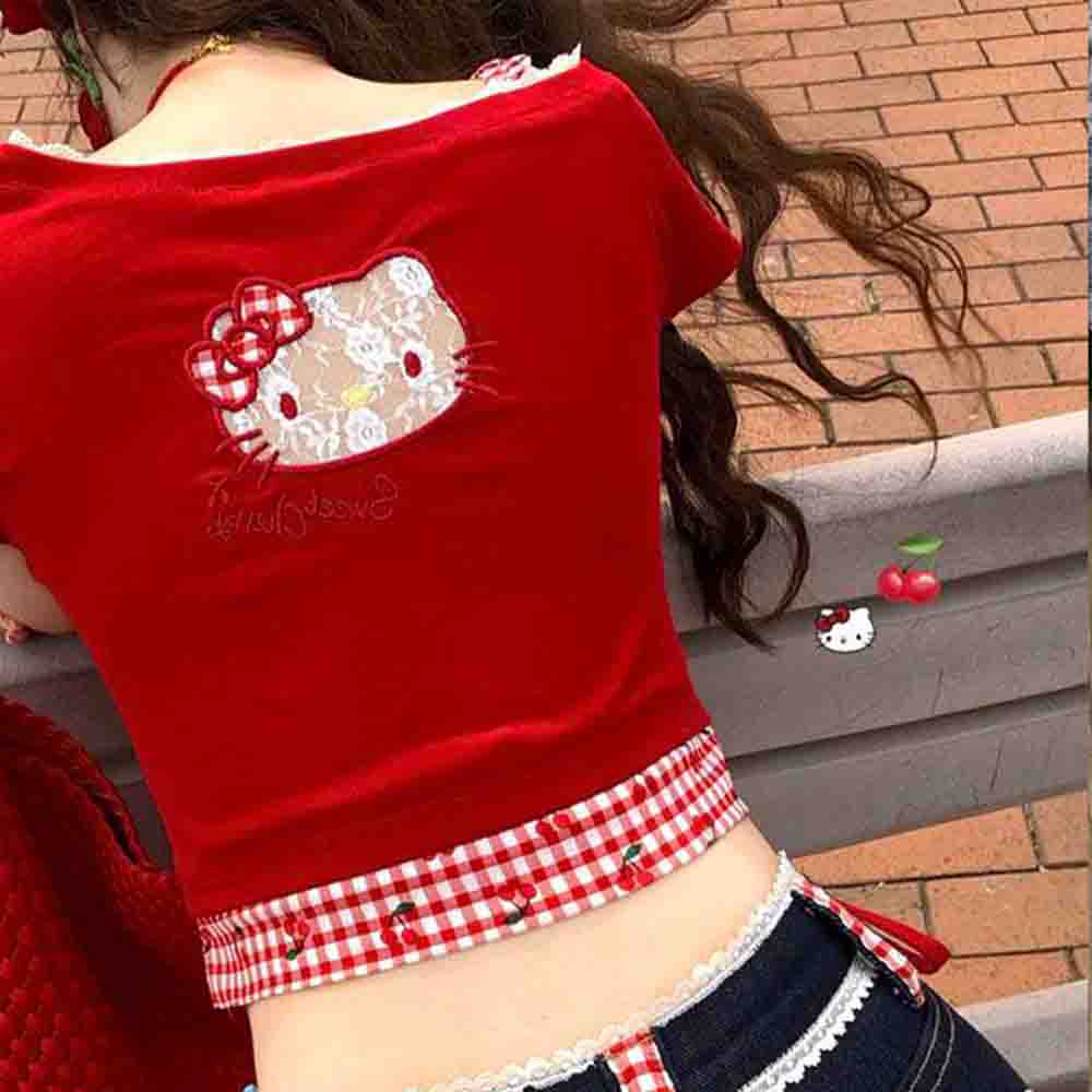 Hello Kitties Summer Women's S – Blouse Off Shoulder recenzja i cena
