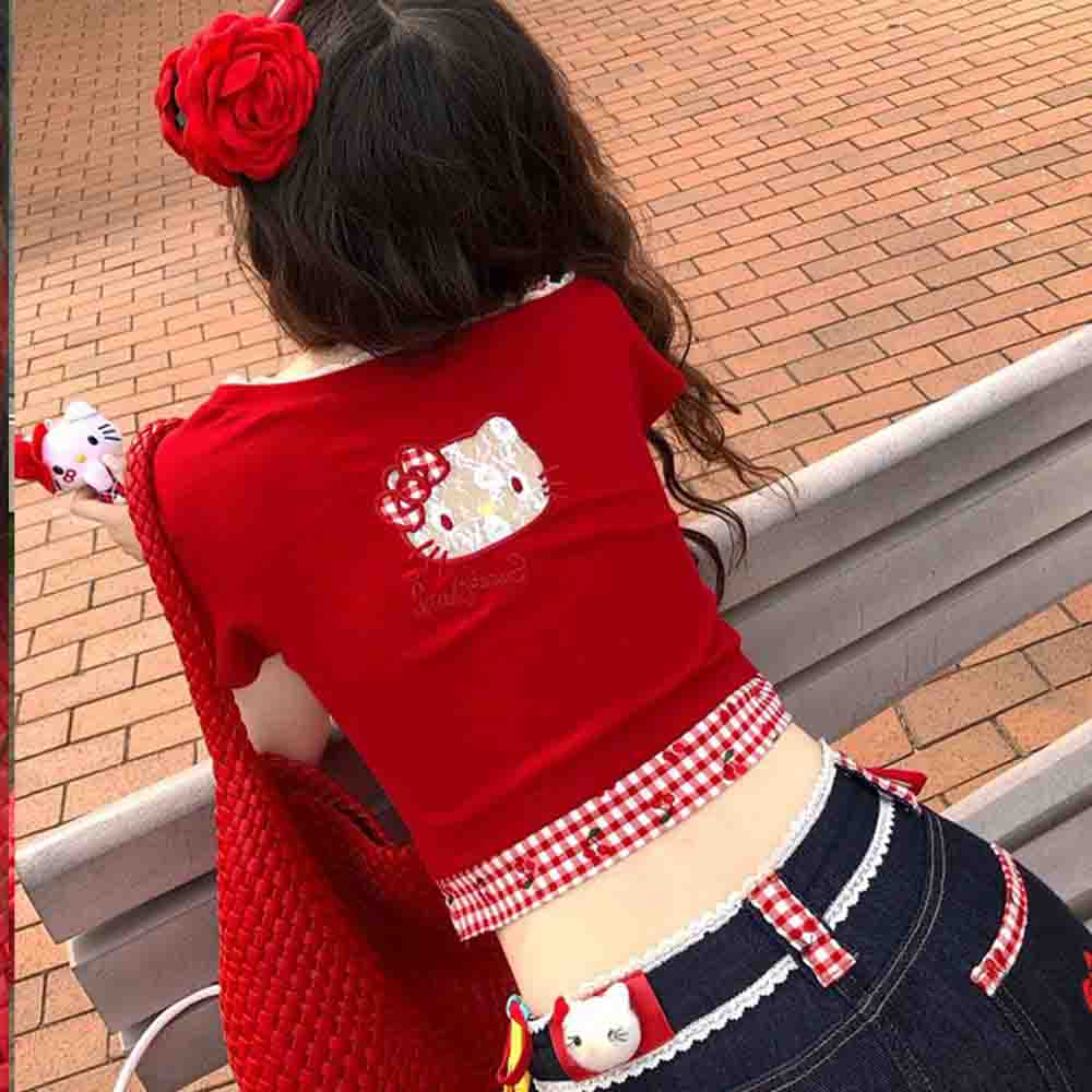 Hello Kitties Summer Women's S – Blouse Off Shoulder recenzja i cena