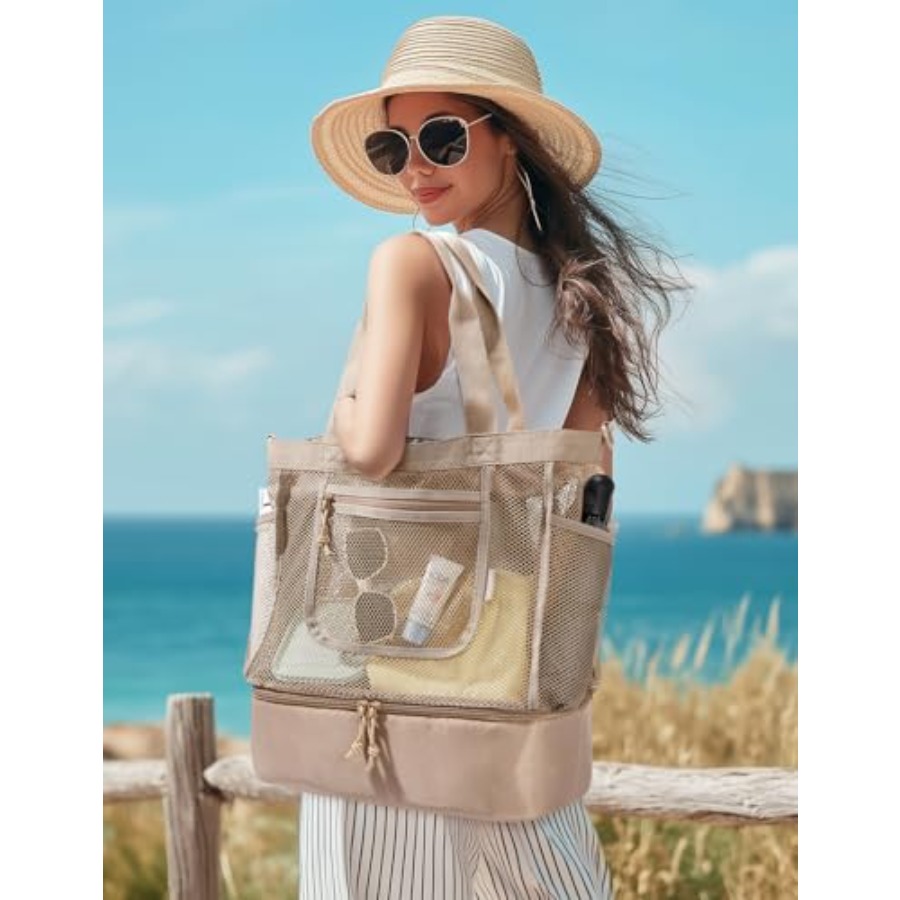 BAGSMART Beach Bag for Women M – Tote Bag Beach recenzja i cena