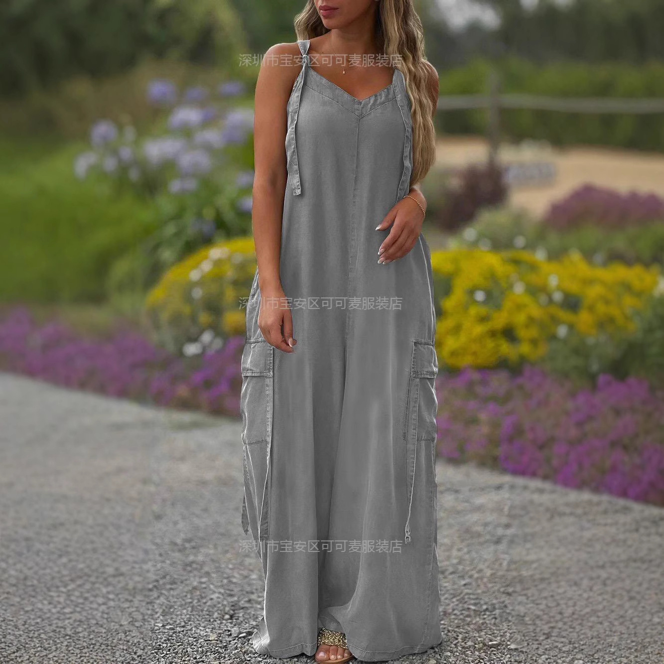 Loose Summer Jumpsuit Casual L – Jumpsuit Linen Relaxed recenzja i cena