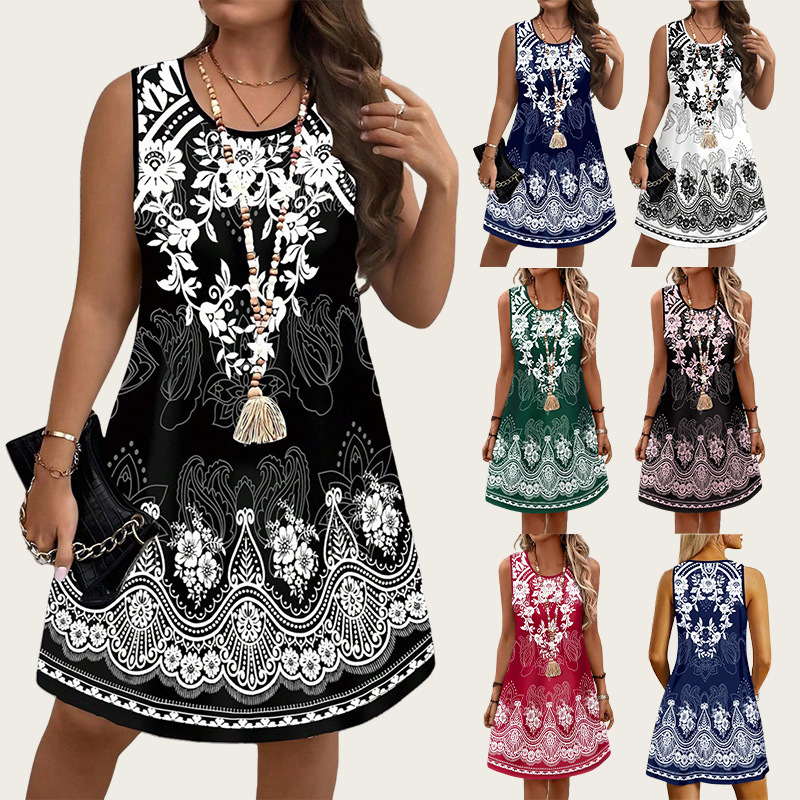 Ethnic Style Vintage Dresses 2 – Romper Floral Print recenzja i cena