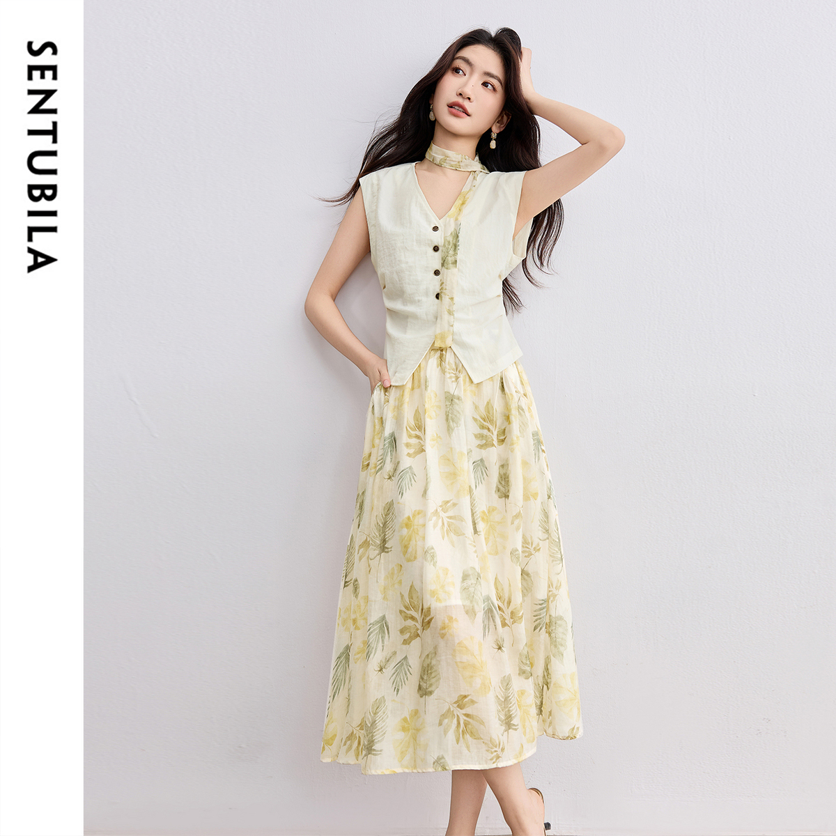 SENTUBILA Elegant Skirt Holida – Midi Skirt Floral recenzja i cena