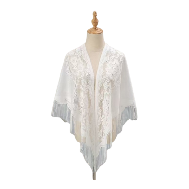 Floral Lace Shawl Wrap Women E – Kimono Sheer Floral recenzja i cena