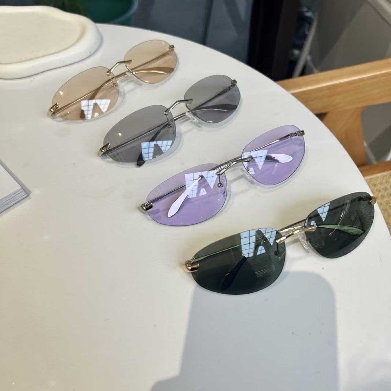 UV400 Rimless Shades, Cat Eye  – Sunglasses Cat Eye recenzja i cena