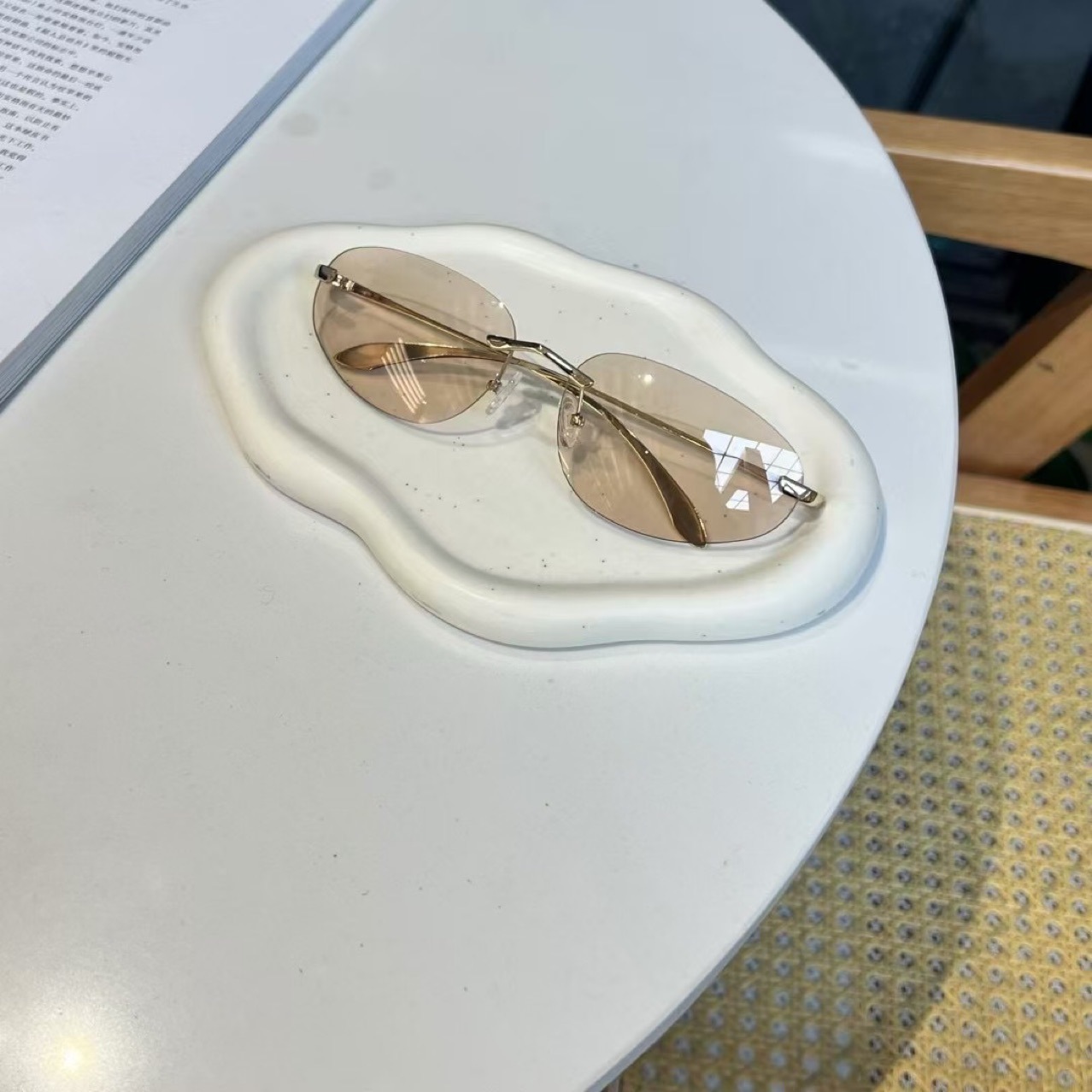 UV400 Rimless Shades, Cat Eye  – Sunglasses Cat Eye recenzja i cena