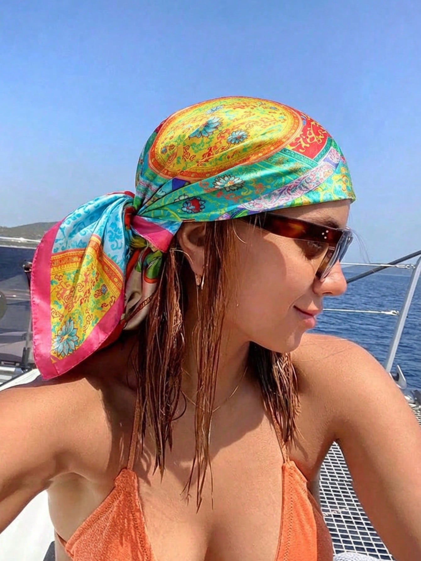 Luxury Brand Silk Satin Square – Headband Summer Knit recenzja i cena