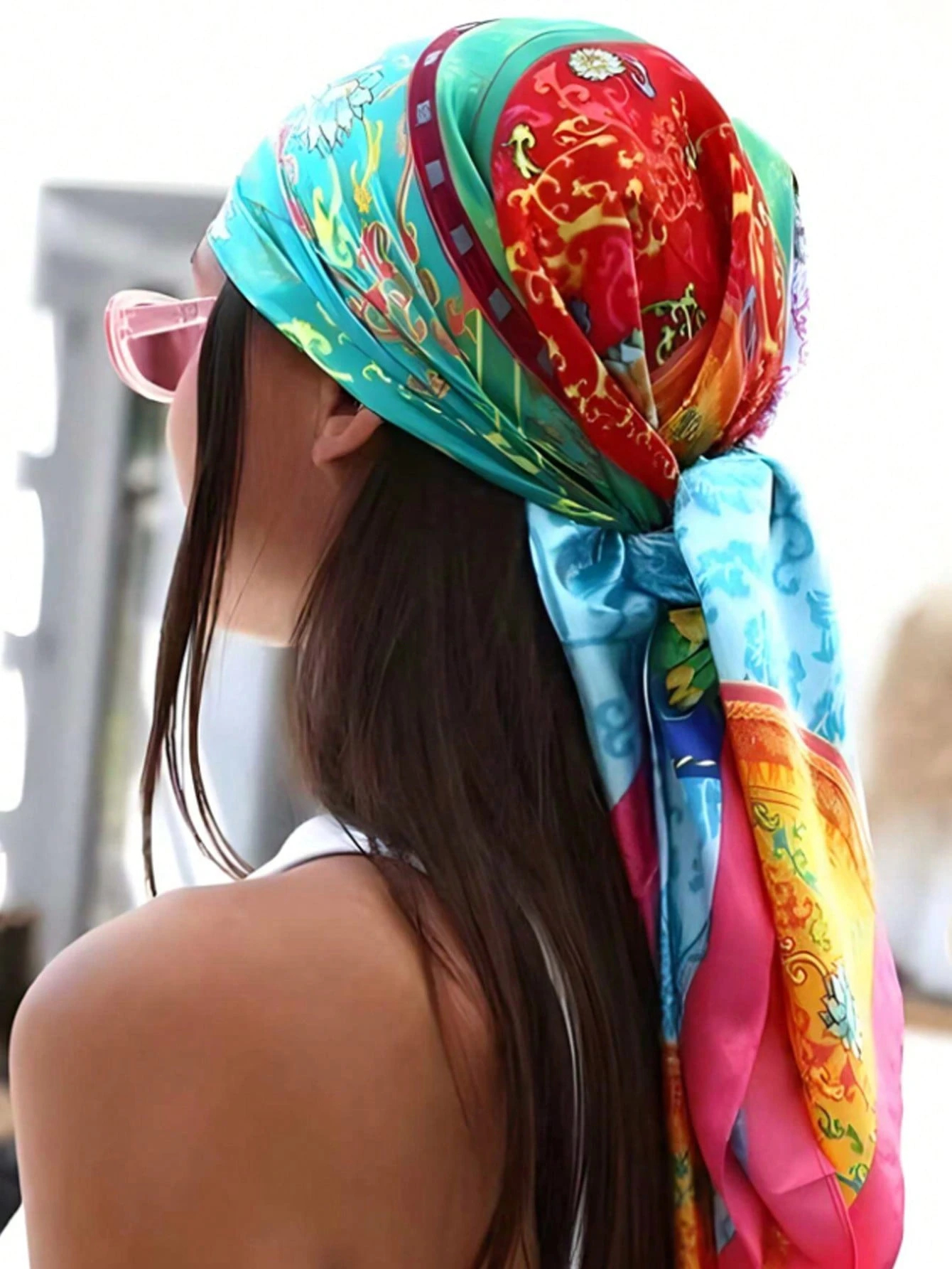Luxury Brand Silk Satin Square – Headband Summer Knit recenzja i cena