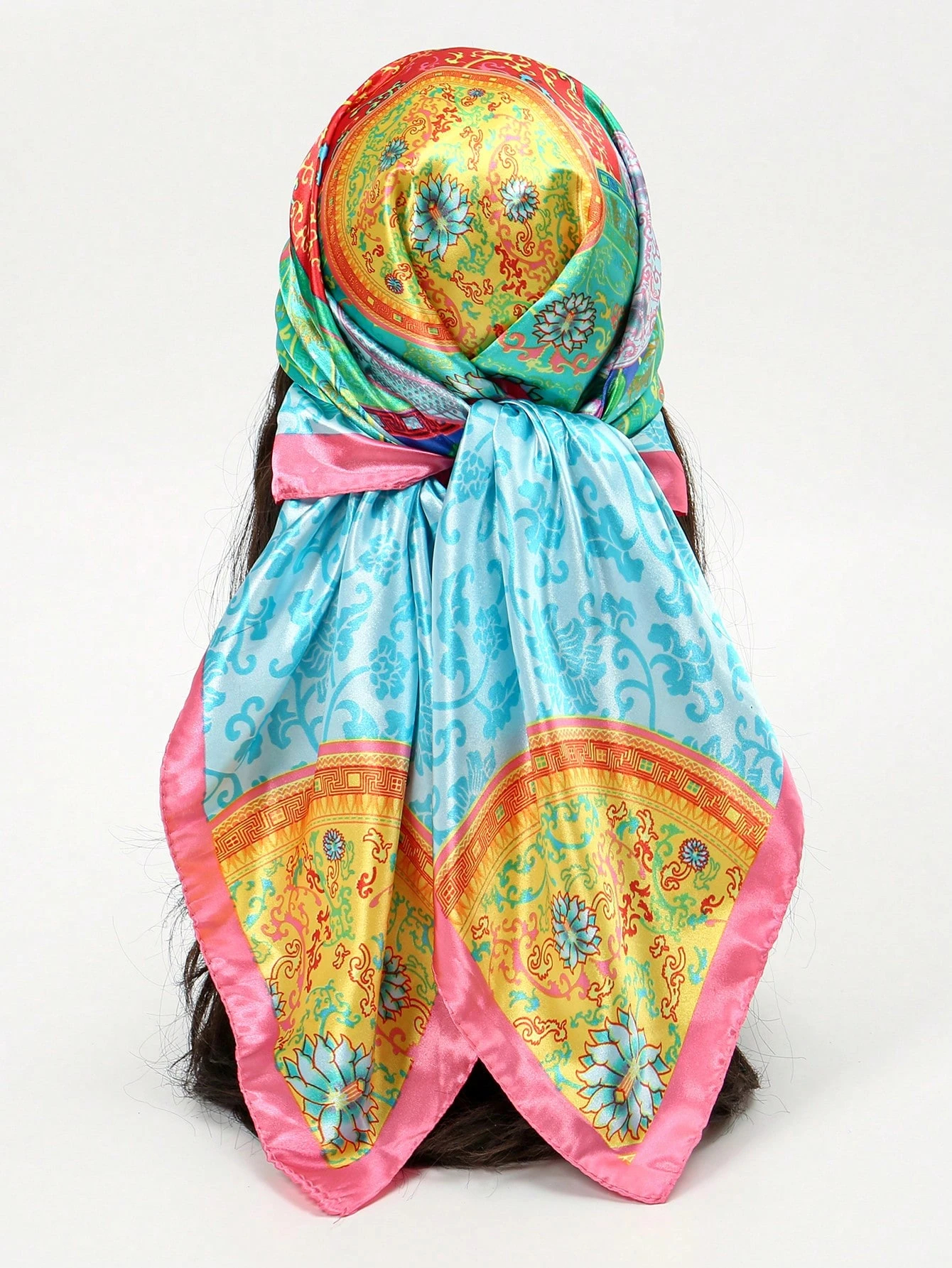 Luxury Brand Silk Satin Square – Headband Summer Knit recenzja i cena