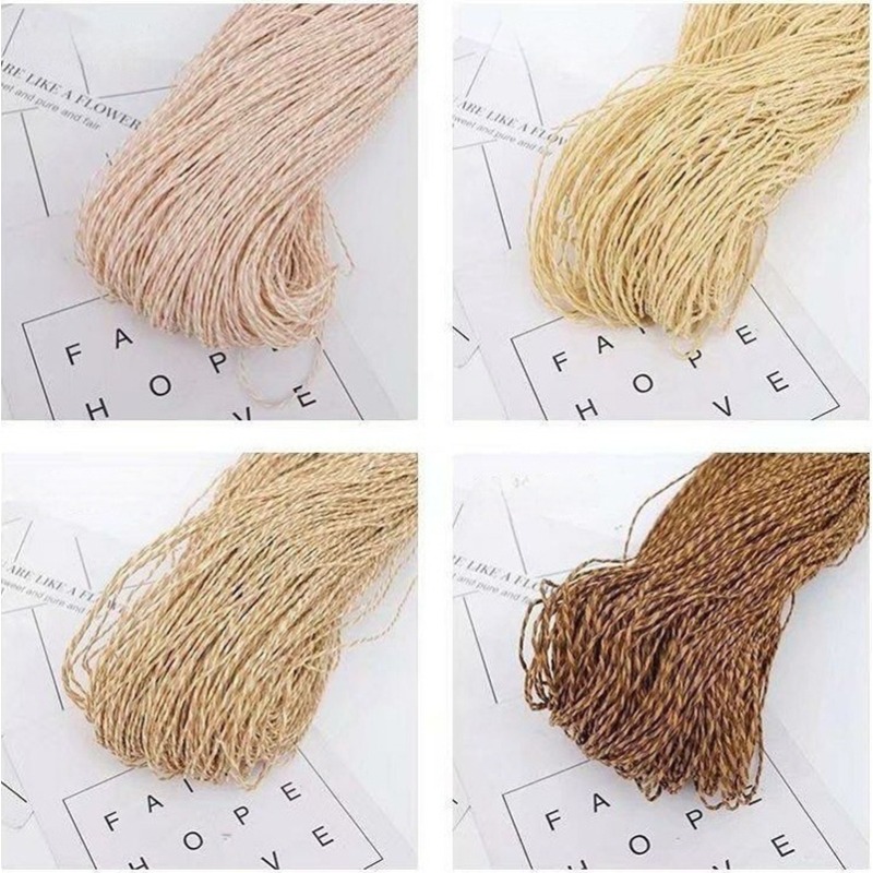 200g 2ply Cotton Raffia Yarn f – Crochet Bag Raffia recenzja i cena