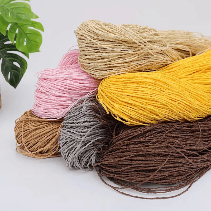 200g 2ply Cotton Raffia Yarn f – Crochet Bag Raffia recenzja i cena