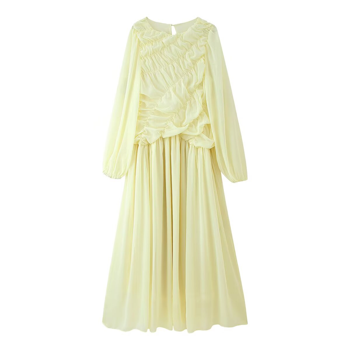 Autumn Long Sleeve Dresses 202 – Linen Dress Wrap recenzja i cena